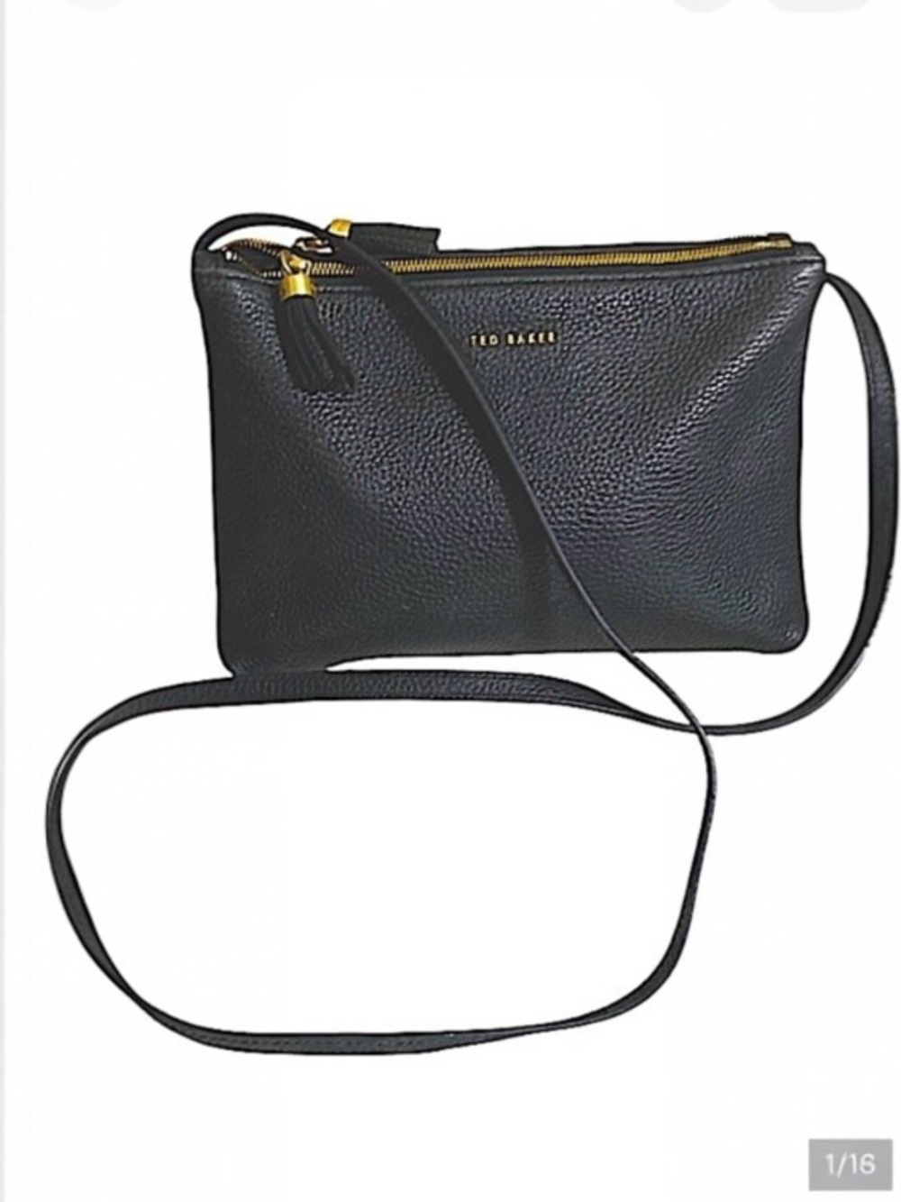 Ted Baker Black Leather Crossbody Bag